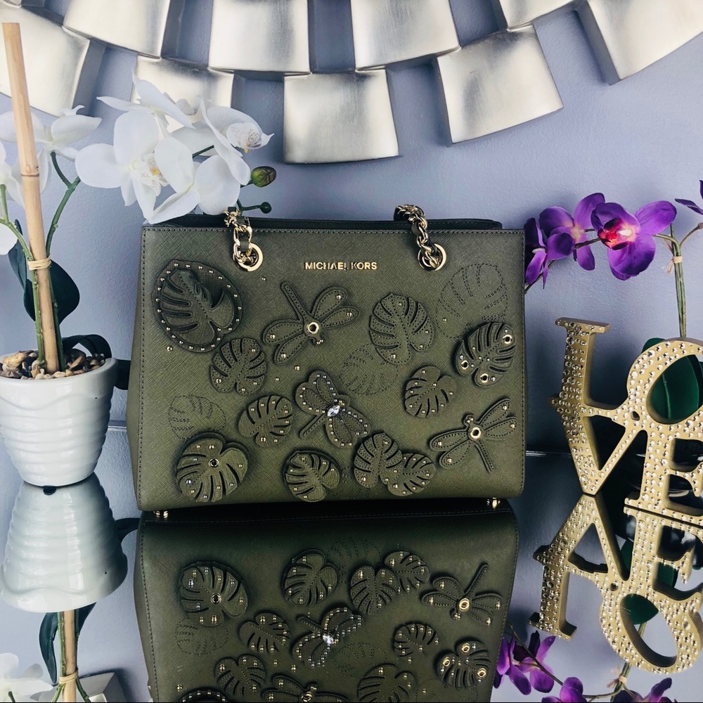 Michael Kors Dragonfly Susannah Leather Tote - Picture 8 of 8